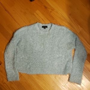 TOPSHOP fuzzy blue sweater, size US 4